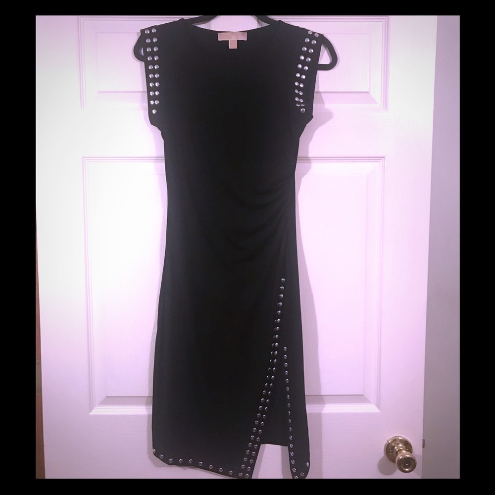 Black high slit Michael Kors Dress